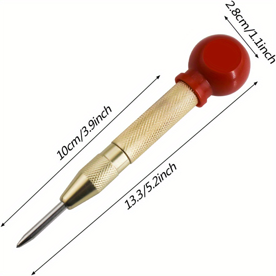 Automatic Center Pin Spring Loaded Mark Punch Tool Wood - Temu