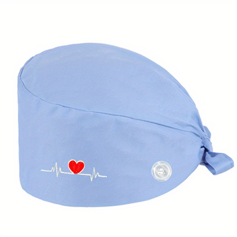 Elastic Working Hat Solid Color Multifunctional Nurse Hat Doctor Hat Work Hair Unisex Puffy Surgical For Women & Men