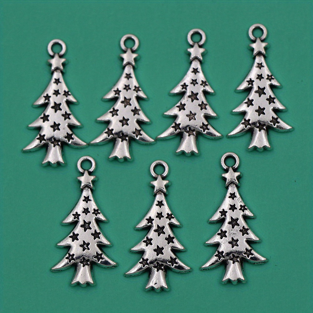 Christmas Series Snowflake Pendants Diy Alloy Enamel - Temu