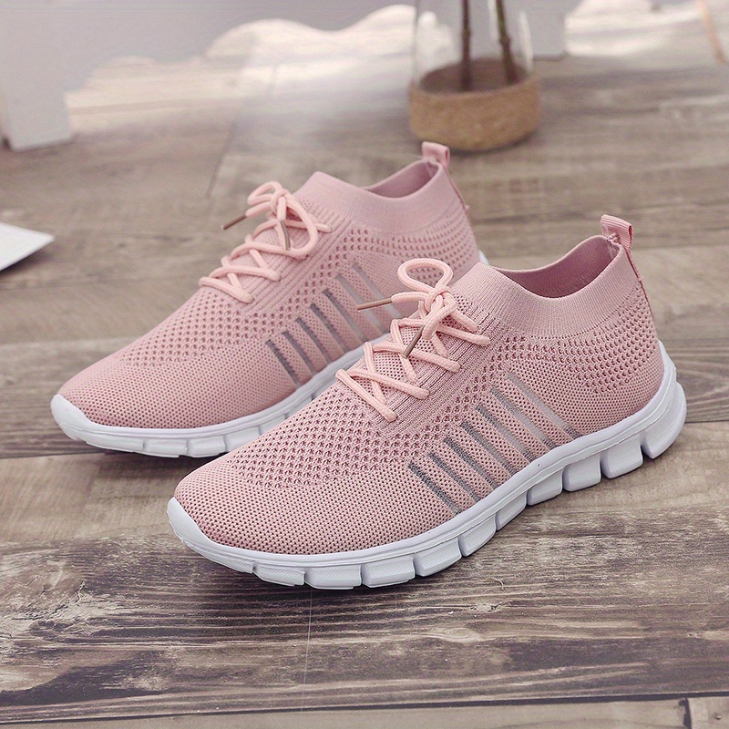 TOWED22 Womens Tennis Running Shoes Walking Shoes Lightweight Casual  Sneakers for Travel Gym Work(Pink,8.5)