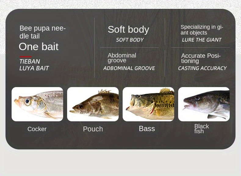 Proven Fish Catcher 1030pcs TPE Soft Bait Lure Worm Set with Fishy Smell
