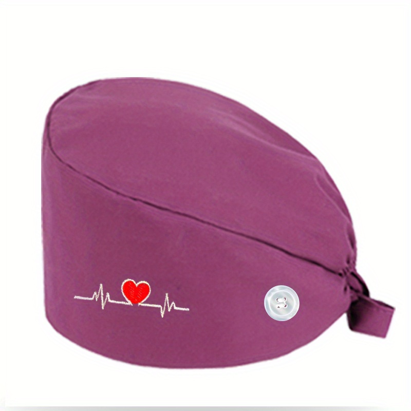 6 Berretti Da Lavoro Unisex In Cotone Regolabili - Cappelli Turbante Con Fascia Assorbisudore Per Estetisti E Operatori Sanitari - Foto 9