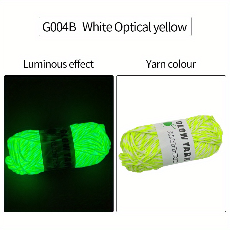 New 4/5 Rolls Glow In The Dark Yarn Diy Glow Yarn Craft Yarn