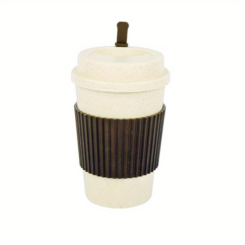 Reusable Coffee Mug: Plastic Water Bottle With Lid For Outdoor Adventures!  - Temu