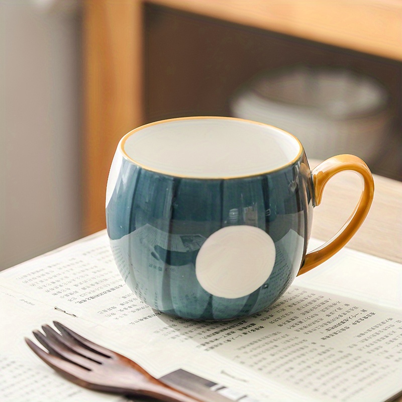 Modern Japanese Style Round Handle Coffee Mug