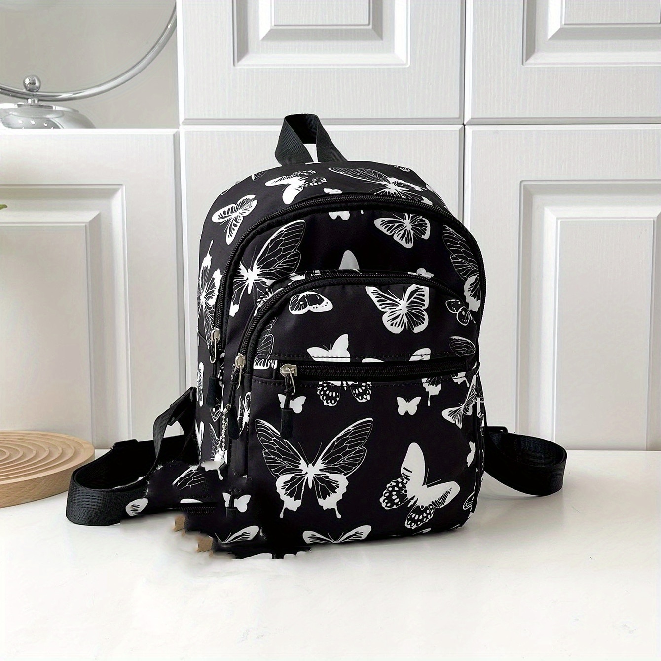 Black best sale butterfly backpack