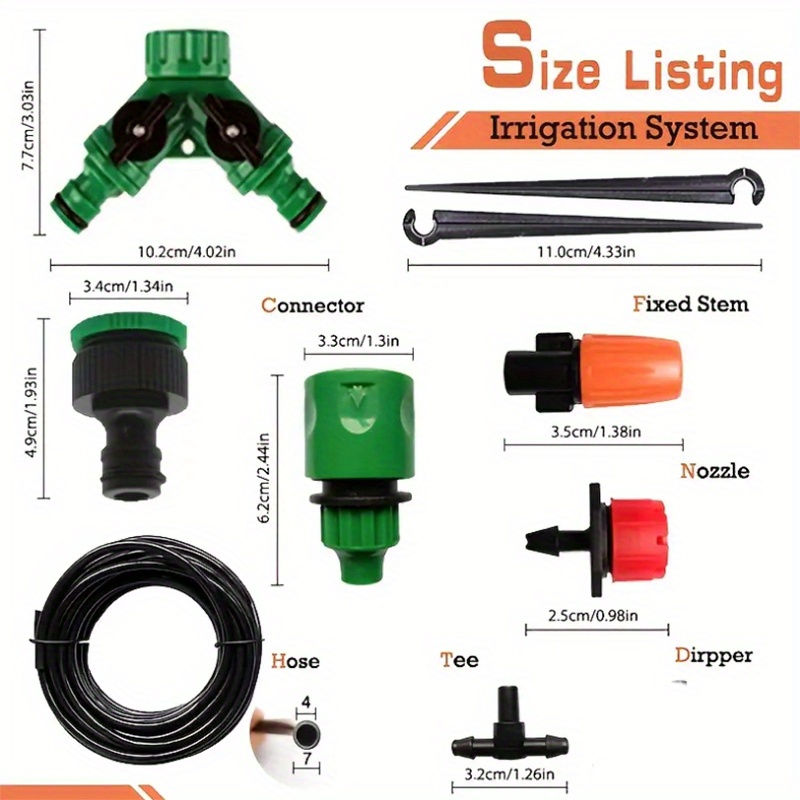 Diy Garden Drip Irrigation Hoses Garden Watering System Temu