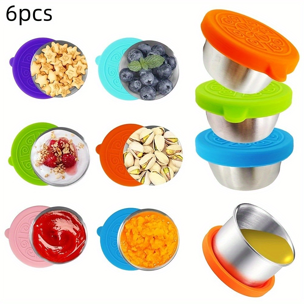 Reusable Salad Dressing Container with Lids Dipping Sauce Cups Salad  Dressing Cups Condiment Cup for Picnic Lunch Box Travel - AliExpress