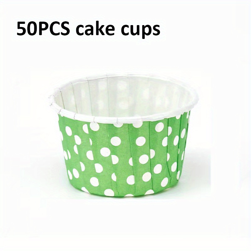 50pcs Cupcake Liners Green