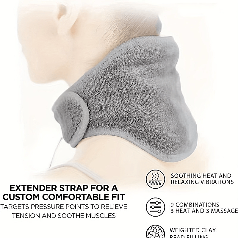 Hot Compress Neck Massager Physiotherapy Neck Heating Wrap - Temu