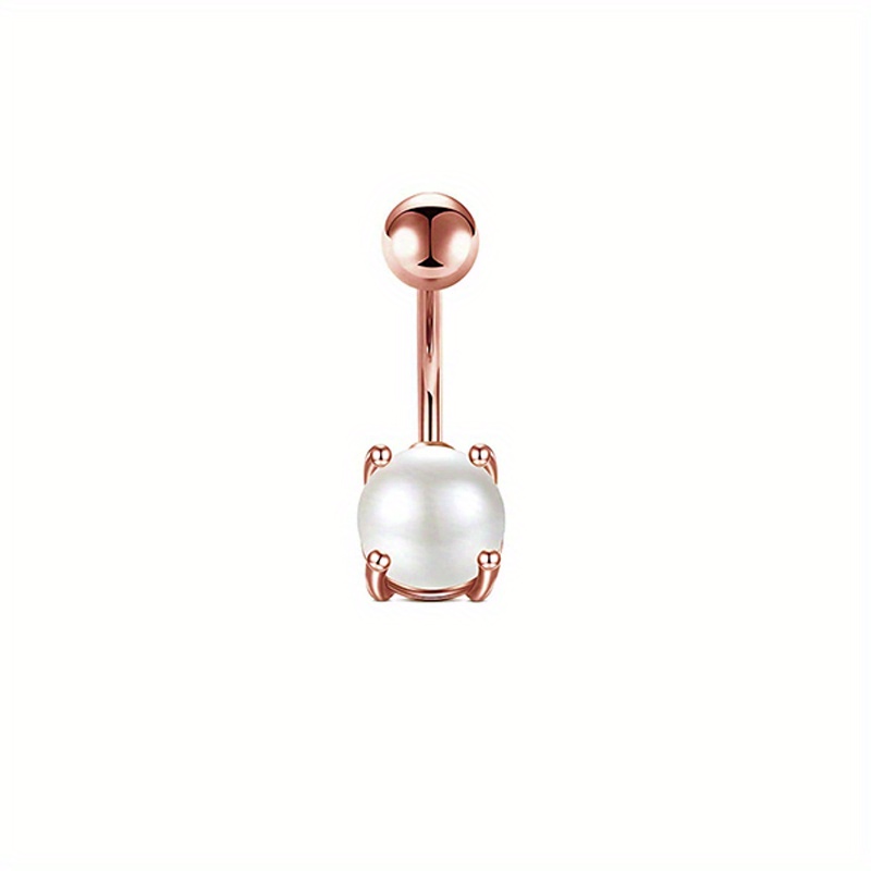 8pc Rose Golden Love Heart Devil's Eye Belly Button Ring Set