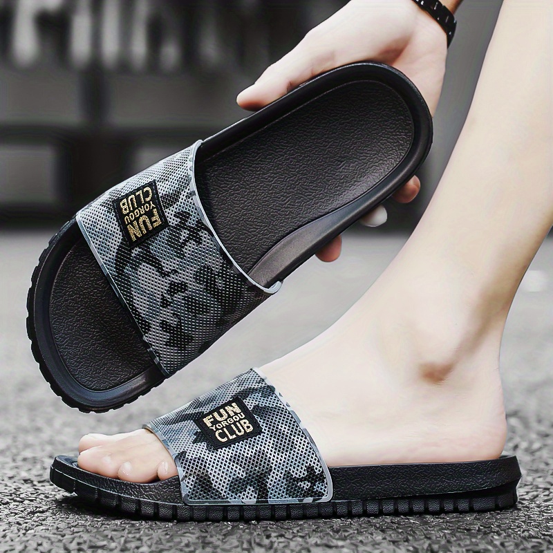 Mens Trendy Camouflage Slip On Outdoor Slides With Assorted Colors ...