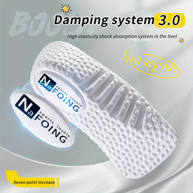 1.5cm-3.5cm(0.59in-1.38in) EVA Height Increase Insoles for Shoes Flat Feet Arch Support Insoles Sneakers Heel Lift Shoe Pads
