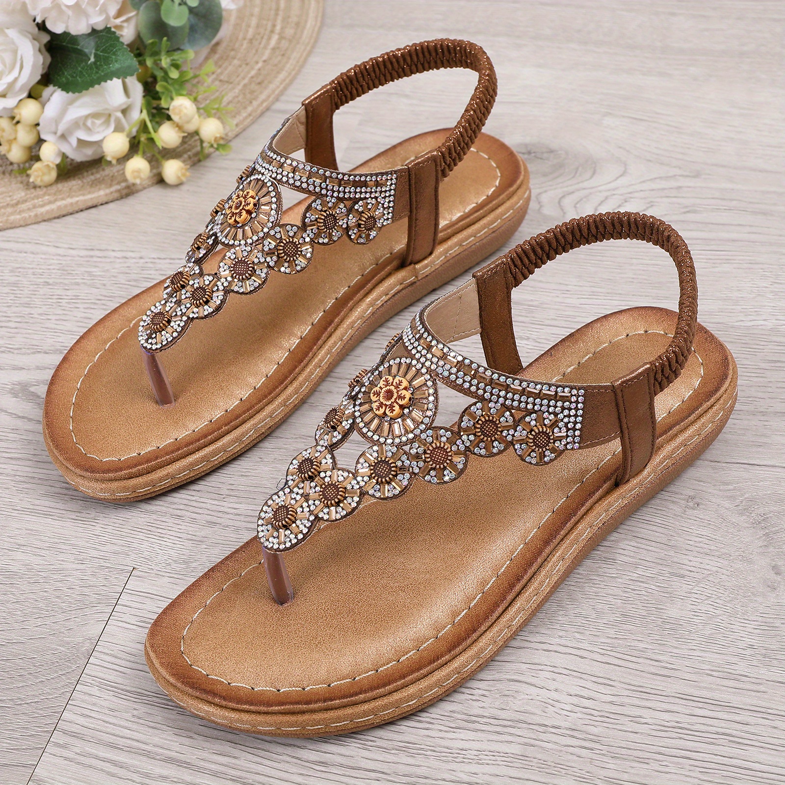 Fancy thong online sandals