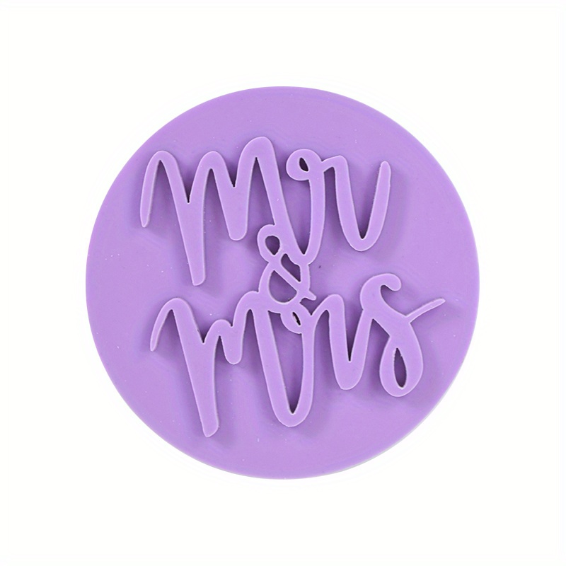 Mr & Mrs Embosser Stamp, Cookie Soap Pottery Stamp