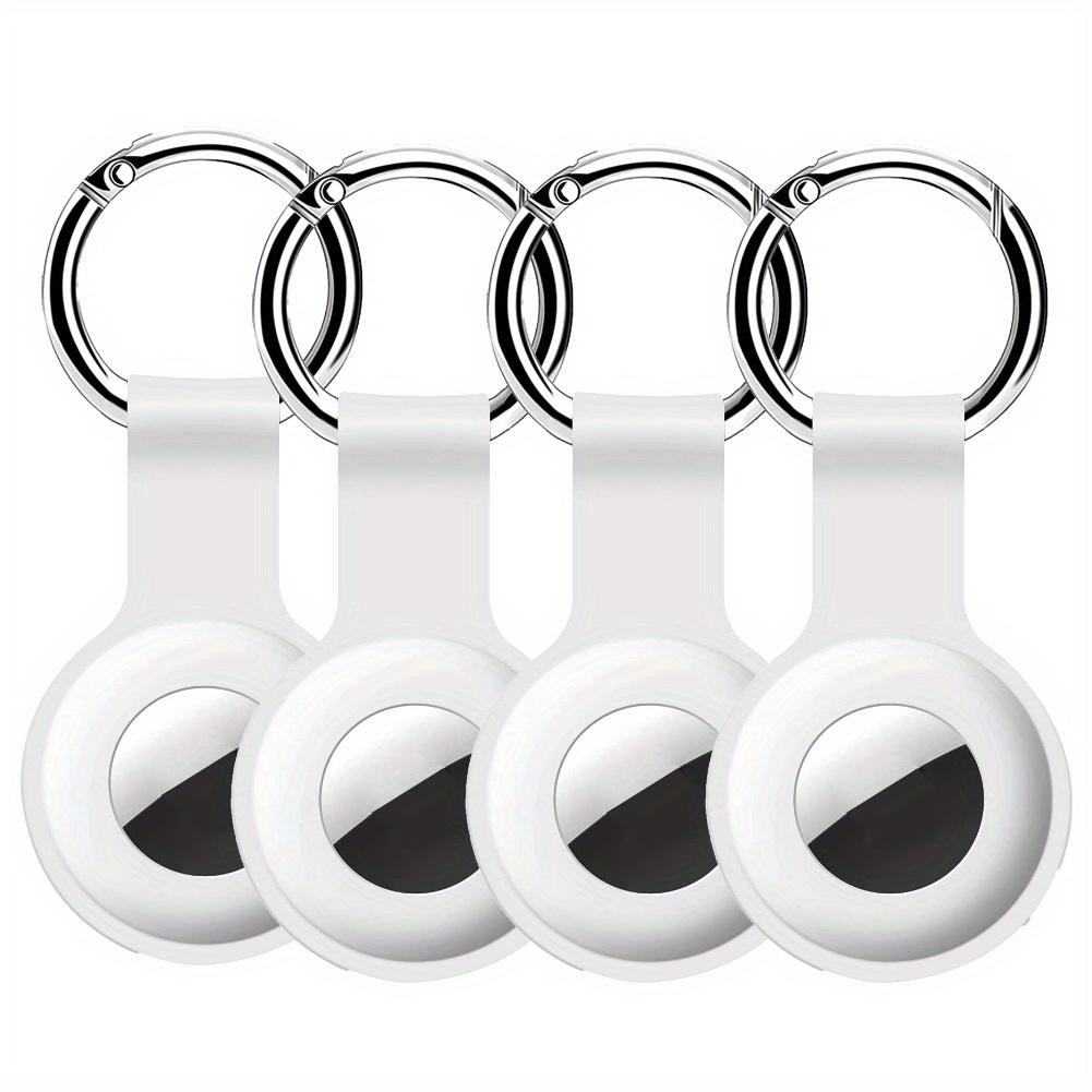 4 Pack Silicone AirTag Case Keychain Holder for GPS Item Finders