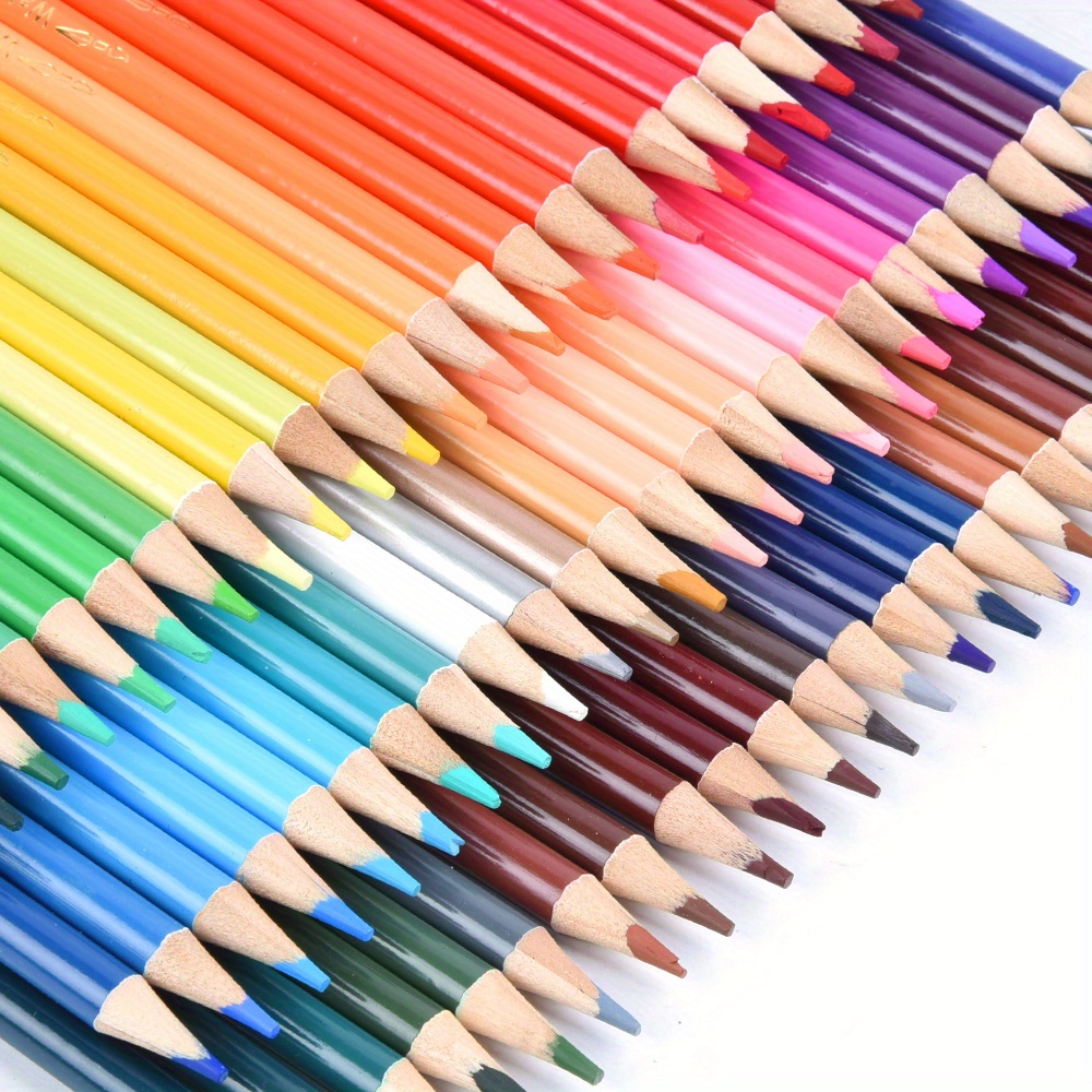 72 Colored Pencils Watercolor/oil For Adult Coloring Book, Colors