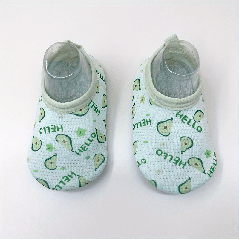 Toddler Baby Sock Shoes Non slip Floor Socks Fruit Print - Temu