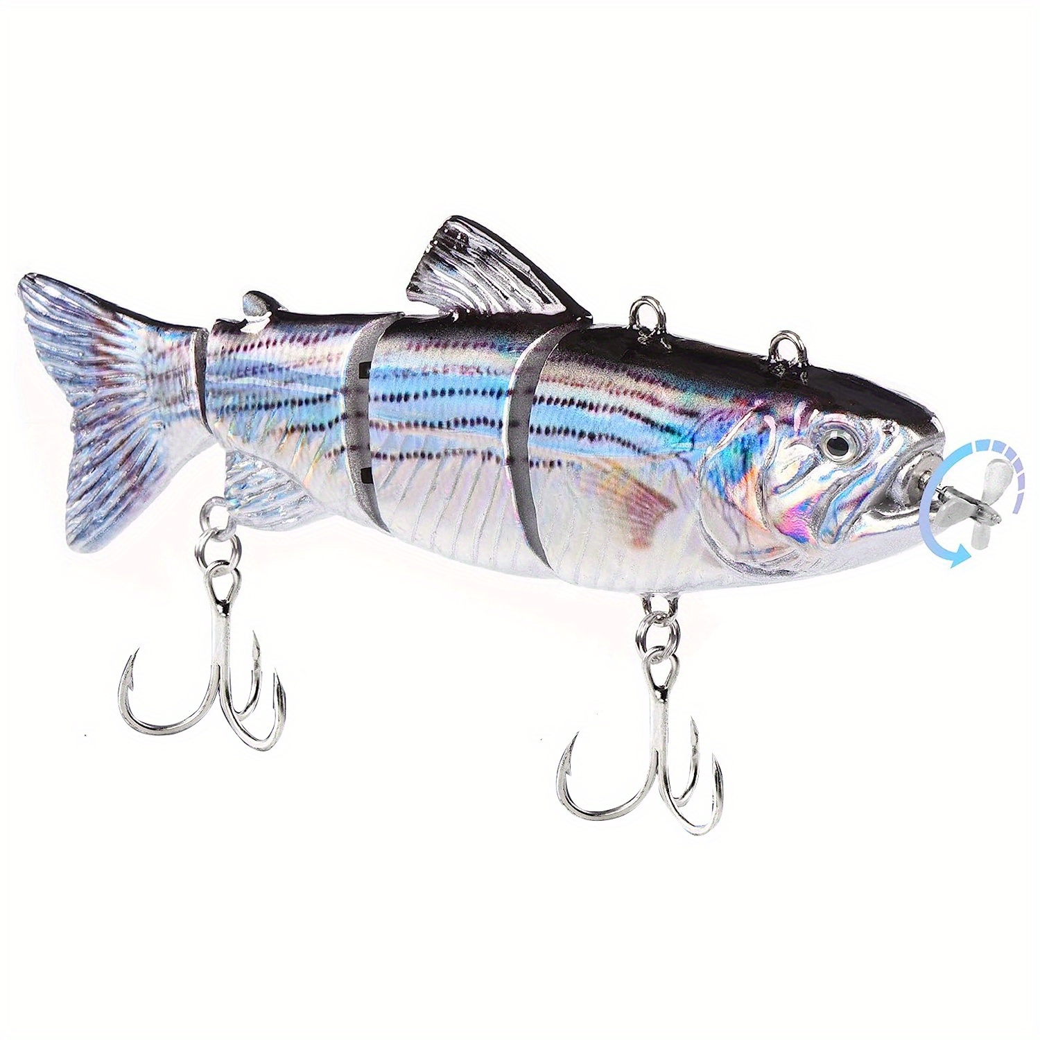 TRUSCEND Robotic Fishing Electric Lures, 5 USB Rechargeable LED Light  Minnow, Bionic Vibrating Crankbait for Day and Night Fishing, Saltwater and  Freshwater, Mustad Hook : Buy Online at Best Price in KSA 