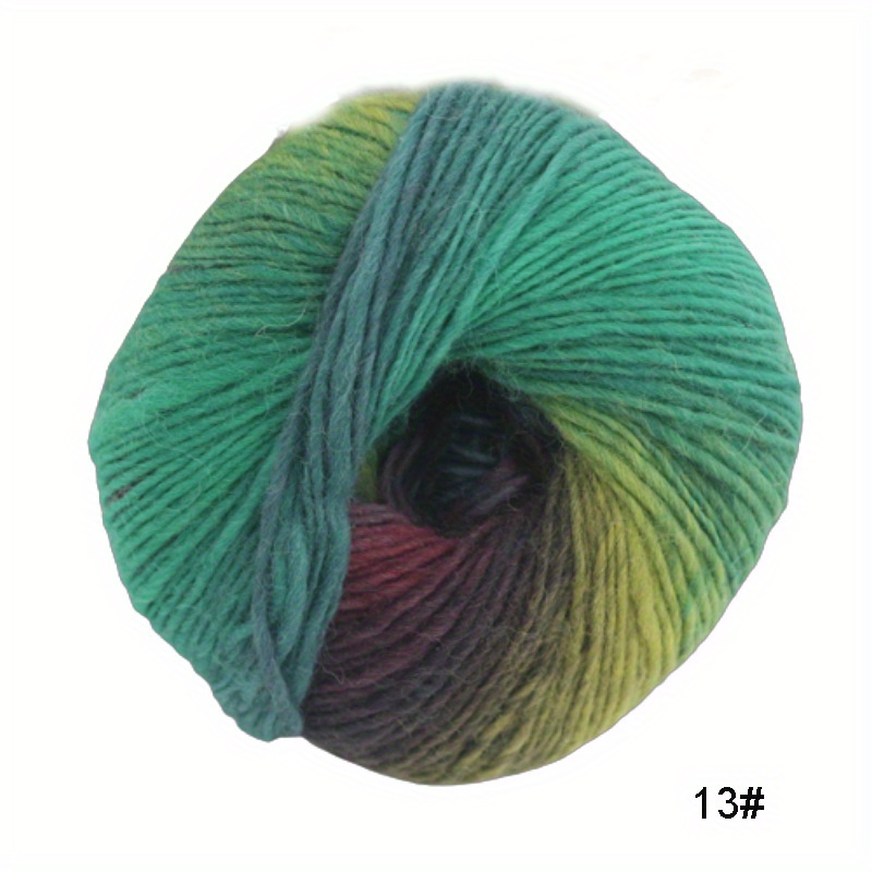 Clisil 500g Rainbow Soft 100% Wool Yarn Gradient Multi