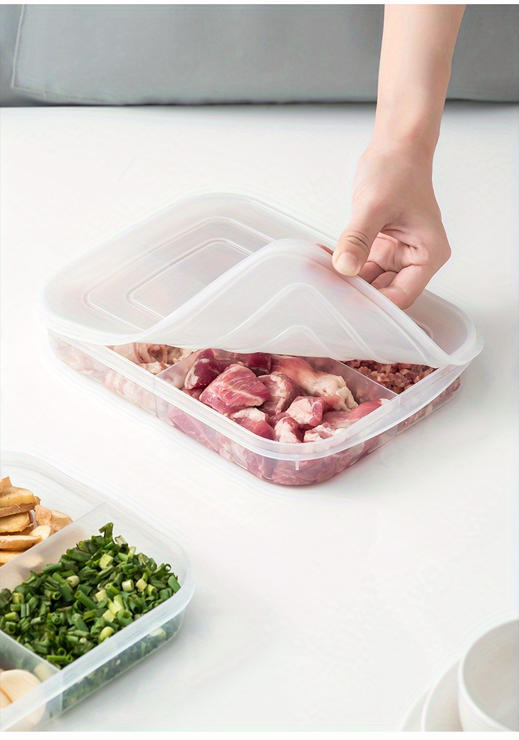 4 gridfood Storage Container Food Storage Box With Lid Food Temu