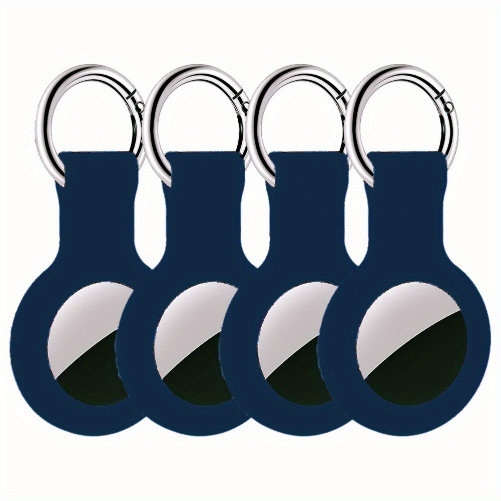 4 Pack Silicone AirTag Case Keychain Holder for GPS Item Finders
