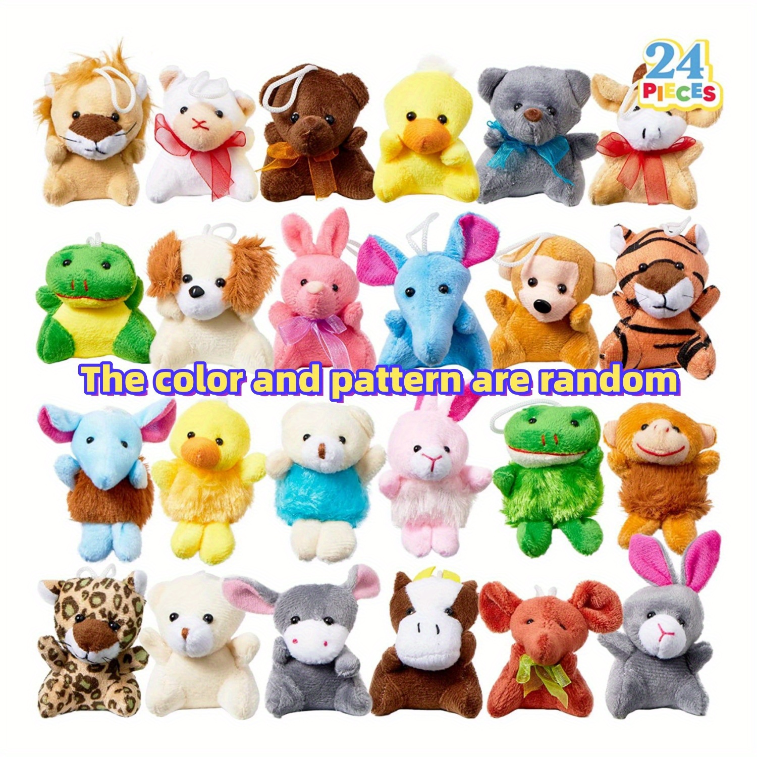 Mini Animal Stuffed Toys In Bright Colors Great Gift - Temu