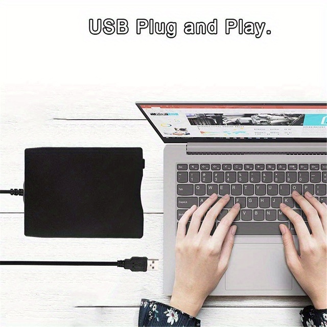 Lecteur de disquettes USB Portable, 3.5 pouces, 1.44 mo, pour Windows 7, 8,  2000 XP, Vista, PC Portable, ordinateur de bureau