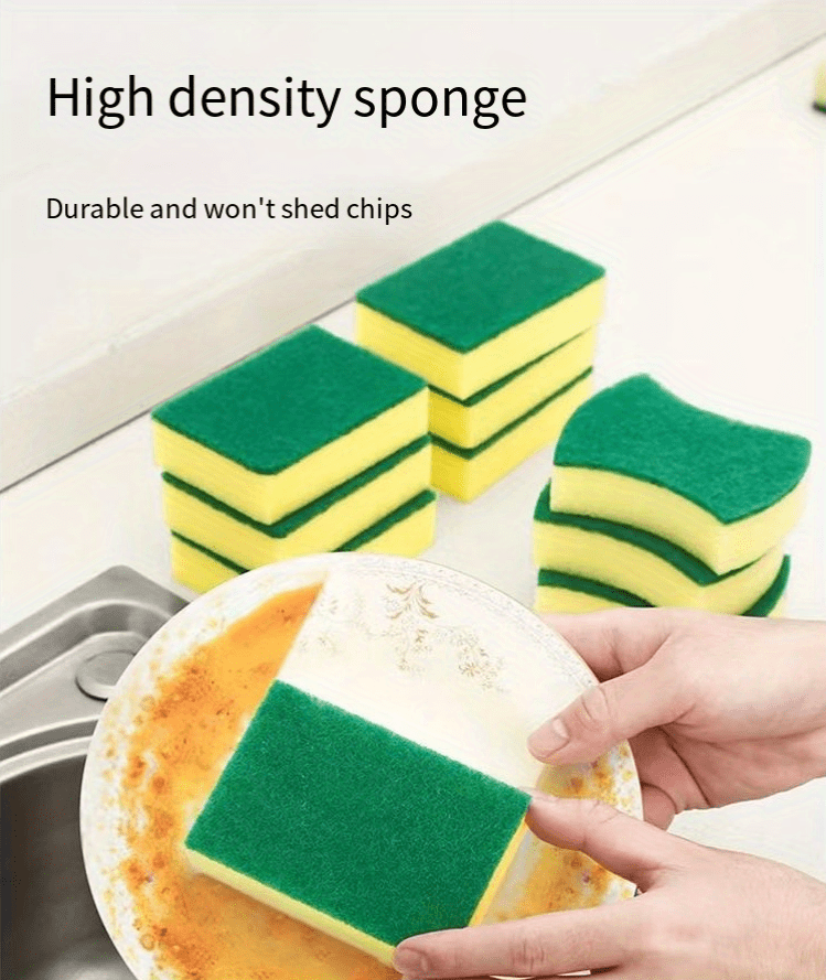 Esponjas envueltas individualmente, esponjas de limpieza de cocina a  granel, esponjas para lavar platos, almohadilla de fregar, esponja redonda  de