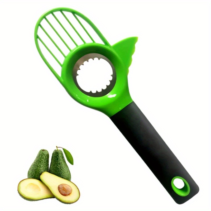 Avocado Peeler 3 In1 Avocado Slicer Tool,Three in One Avocado Slicer,Green  Avocado Cutter and