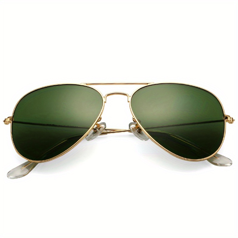 Real Glass Lens Aviator Sunglasses for Men, Metal Frame Retro Classic Military Pilot Sunglasses Sun Glasses,Goggles,Y2k,Eye Glasses,Eyeglasses