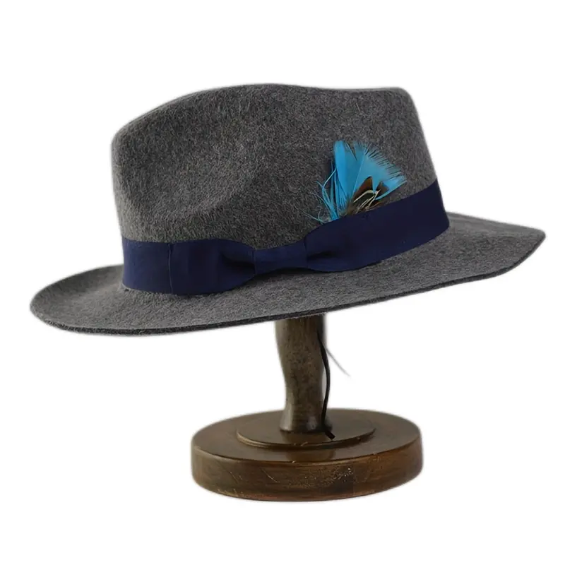 Fedora Hats For Men Women Dress Hats With Bow Band And Feathers Classic  Fashion Woolen Wide Brim Felt Hat Ideal Choice For Gifts - Jewelry &  Accessories - Temu Canada