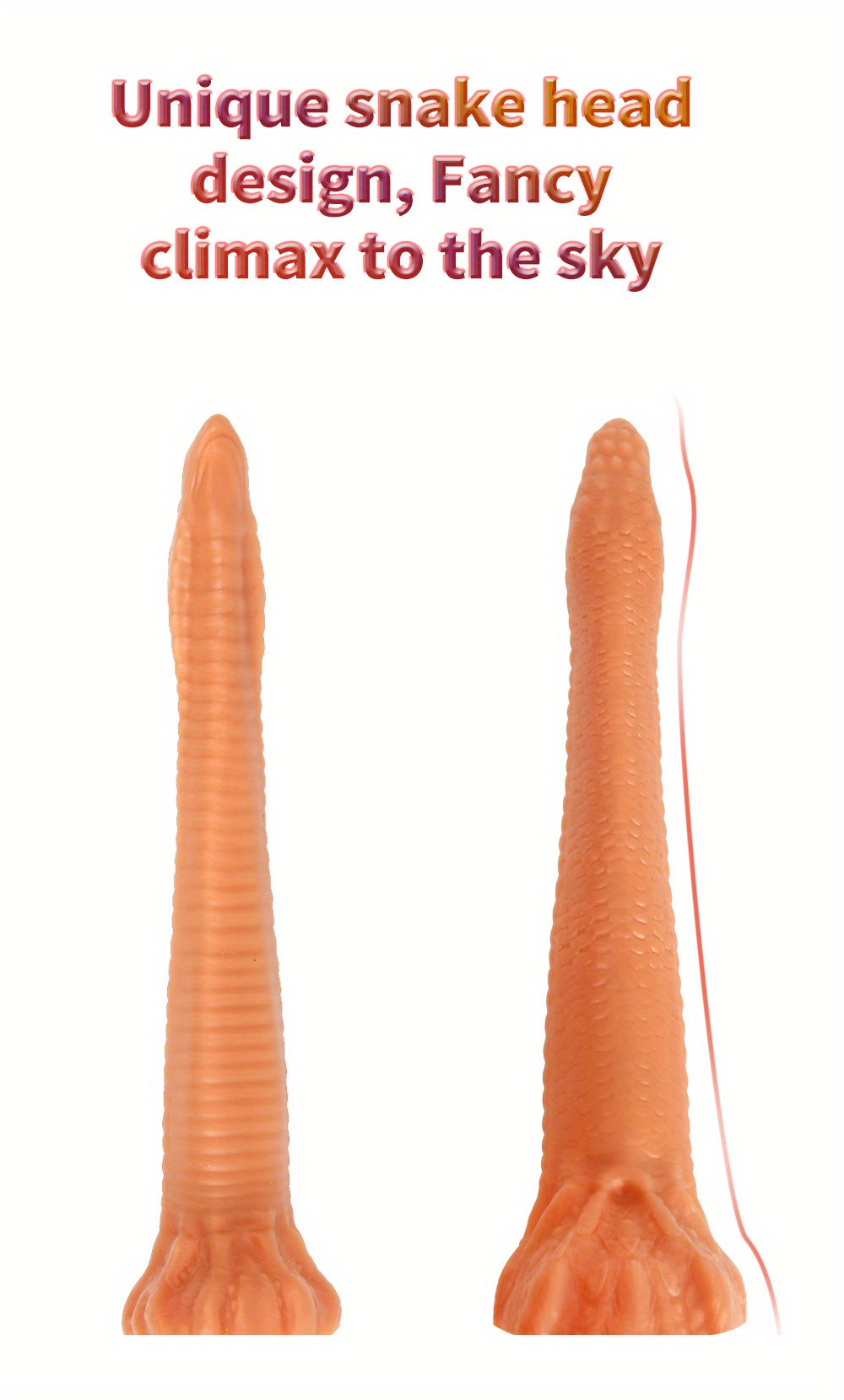 valentines day sex toy Mini Colon Snake Sex Toy 🐍 Mini Colon Snake – Soft, Flexible Silicone Toy  for Deep Anal Play & Strap-On Fun | Kinky X [Mini Snake] main image 1