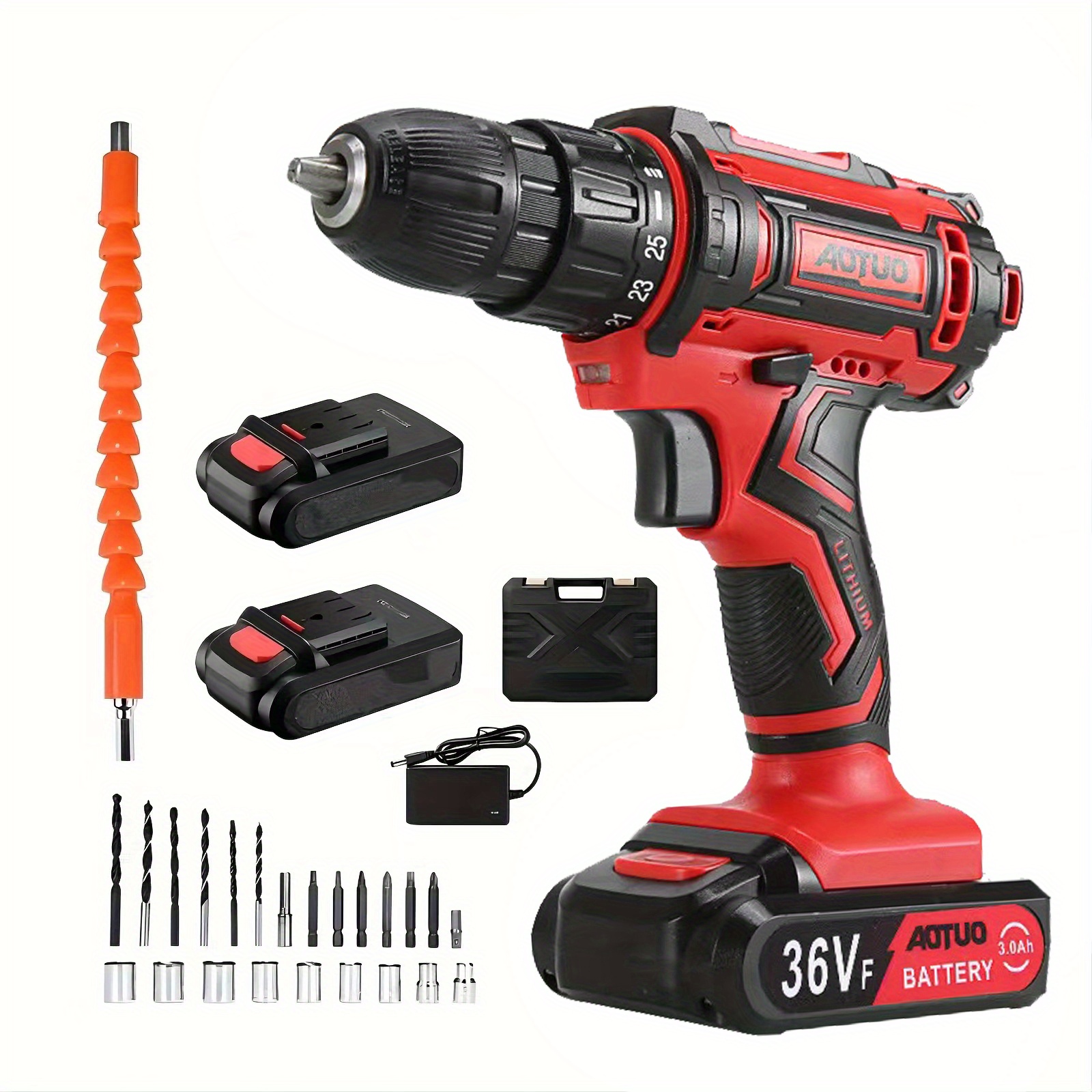 Cordless Combi Drill Electric Screwdriver 2 Speed Small Hand Drill Battery