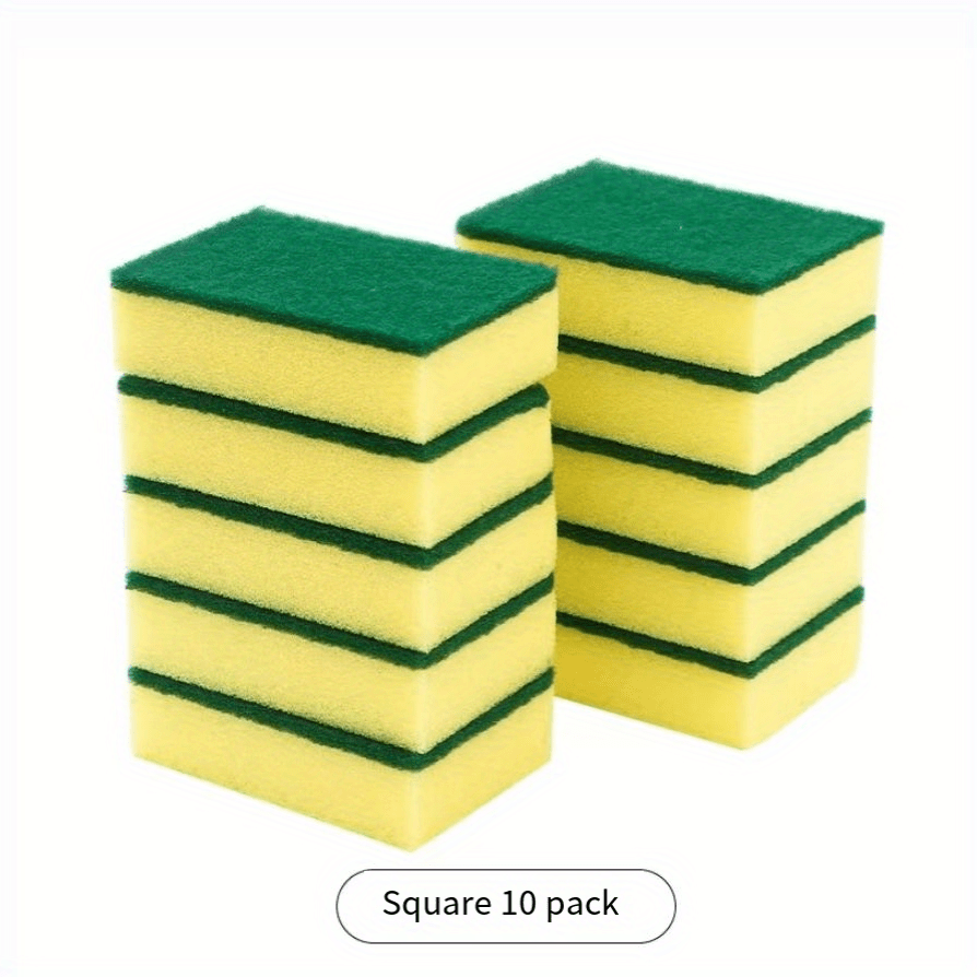 Kitchen Cleaning Sponges,non-scratch For Dish,scrub Sponges,cleaning Scrub  Sponges, For Kitchen, Dishes, Bathroom, Car Wash, Abrasive Scrubber Sponge  Dish Pads - Temu