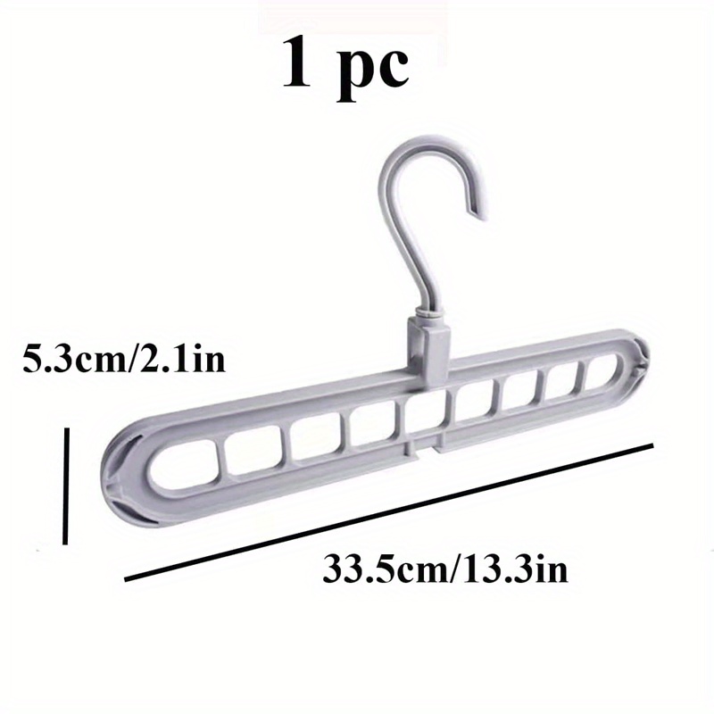 Multi-hole Plastic Clothes Storage Hangers, Foldable Heavy Duty Clothes  Hanger, Household Space Saving Organizer For Bedroom, Closet, Wardrobe,  Home, Dorm, Back To School Essential - Temu