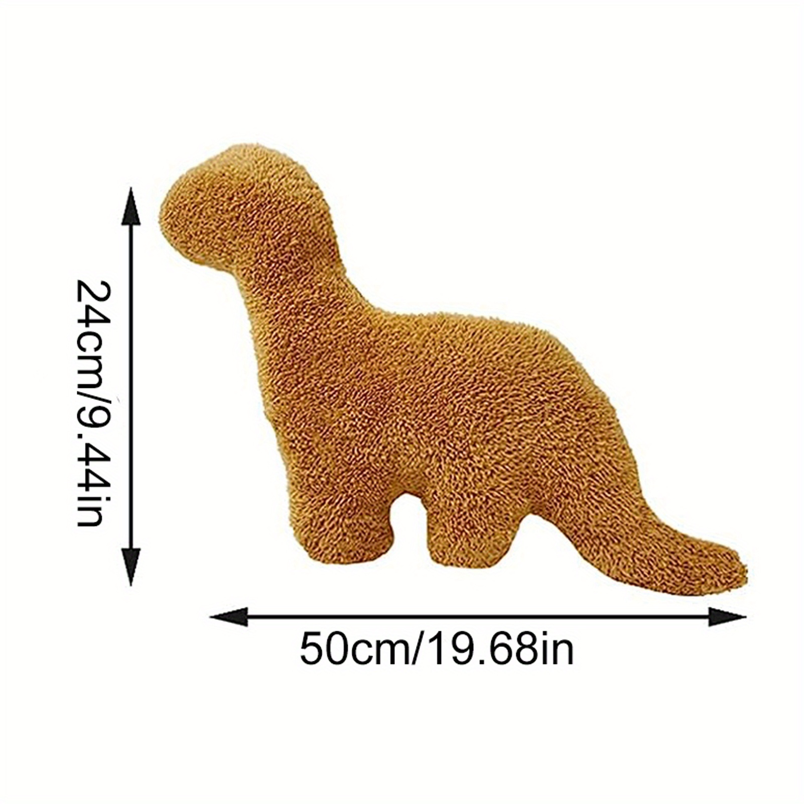 Dino Nugget Pillow poulet Nugget peluche oreiller câlin confortable (ne  peut pas se tenir debout), cadeau créatif pour les garçons et les filles