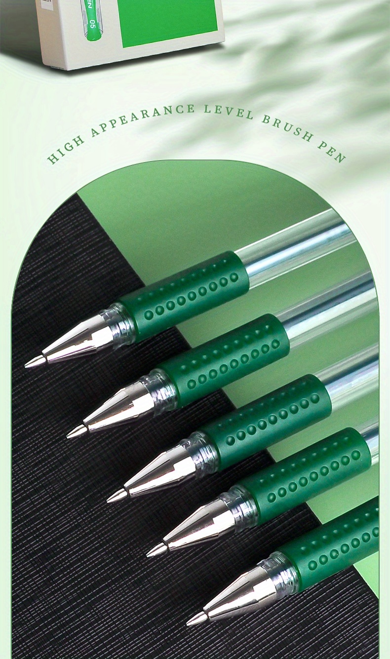 Green/black/red Gel Pens Smooth Writing Long Lasting - Temu