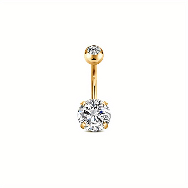 8pc Golden Love Heart Devil's Eye Belly Button Ring Set