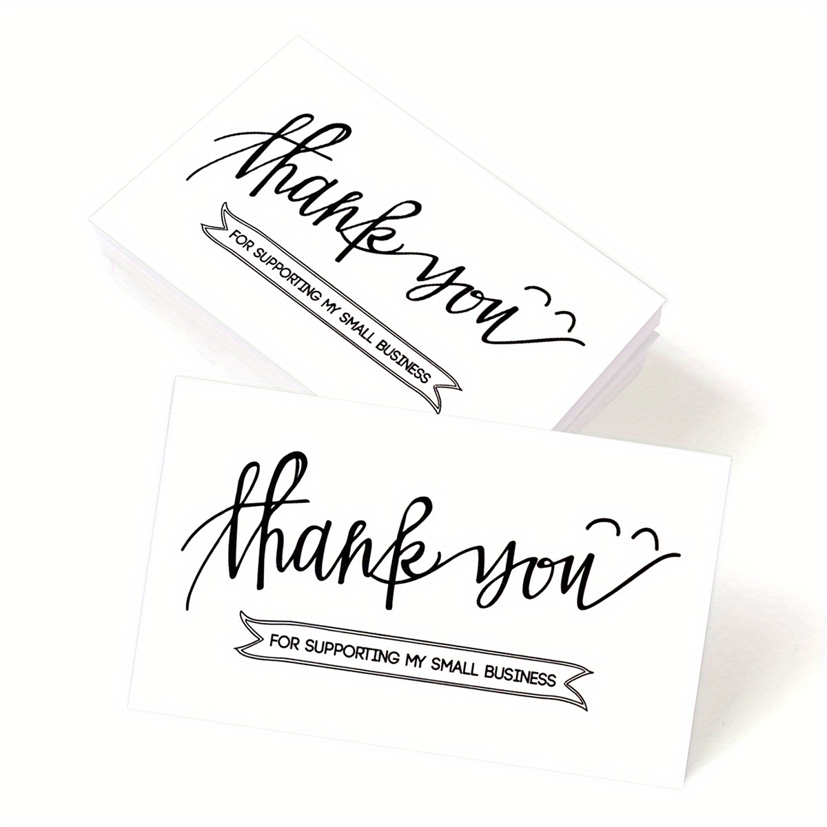 50pcs, Thank You Cards, Thank You Cards Small Business Essentials Postcards  For Small Businesses, DIY Small Business Online Store, Shop, Packing And S