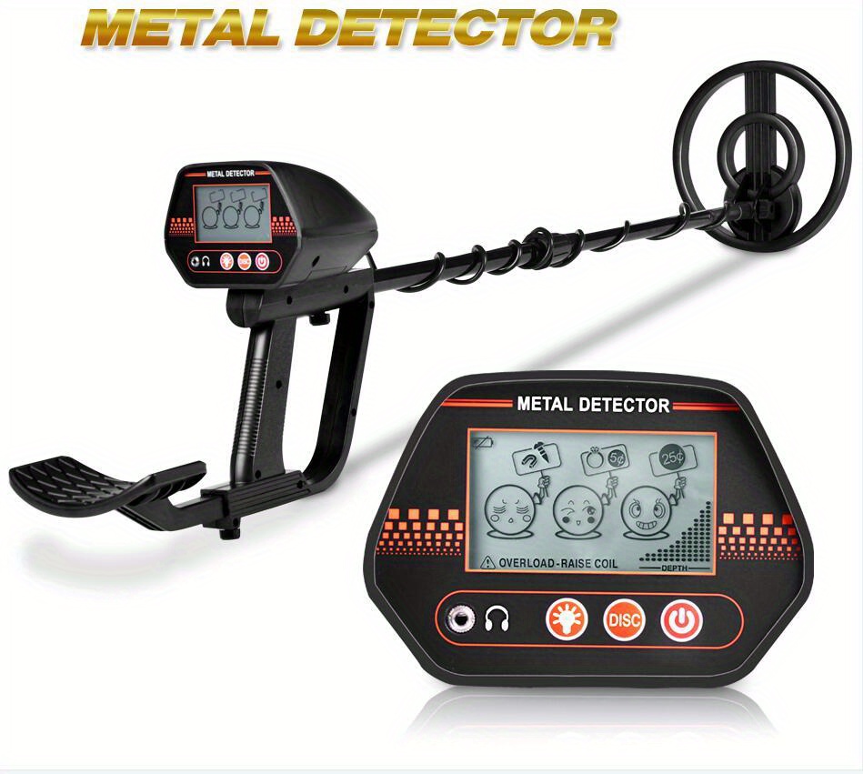 1 set beach treasure hunter handheld underground metal detector high sensitivity metal detector is mainly for adults can detect coin sized objects up to 5 inches deep and larger objects up to 3 feet deep details 1