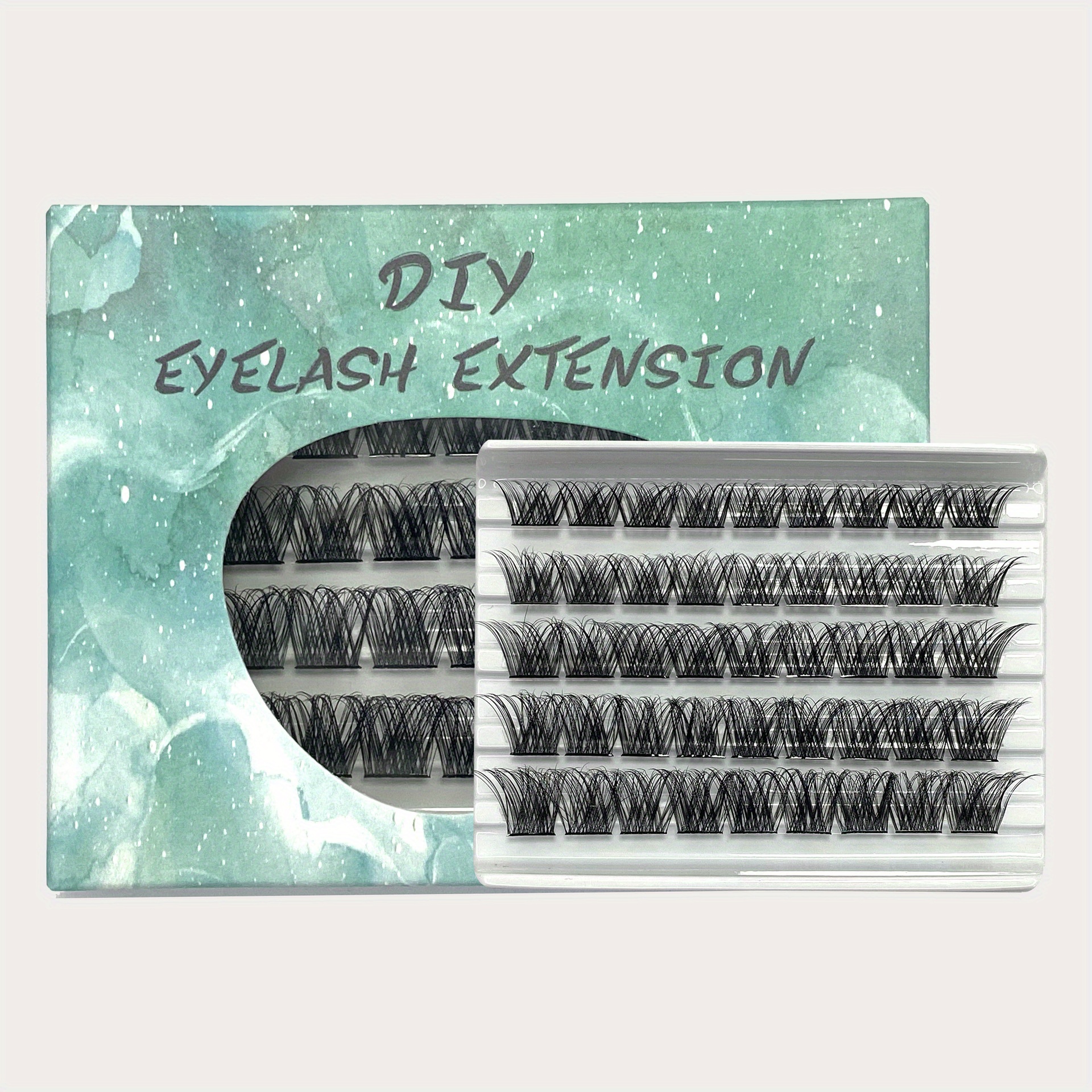 Fishtail False Eyelashes Segmented Cluster 45pcs Lashes Extensions