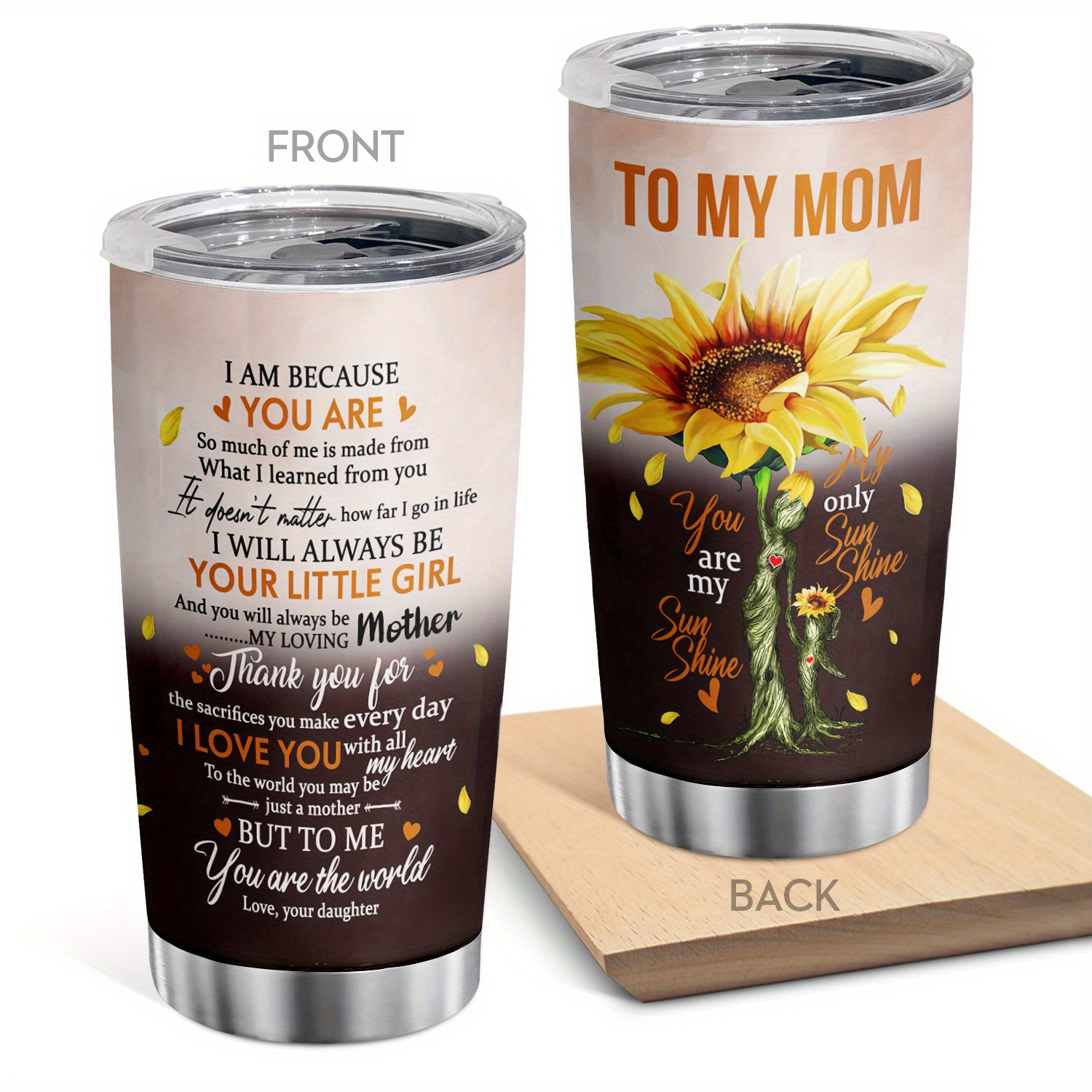 Mom Life Tumbler Cup With Lip Coffee Mugs For Mama,mother,mother In Law,i  Love You Mom Sunflower Vacuum Insulated Wine Tumbler Bottle - Temu United  Arab Emirates