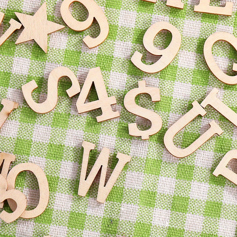 White Wood Letters 4 Inch, Wood Letters A-Z for DIY, Party
