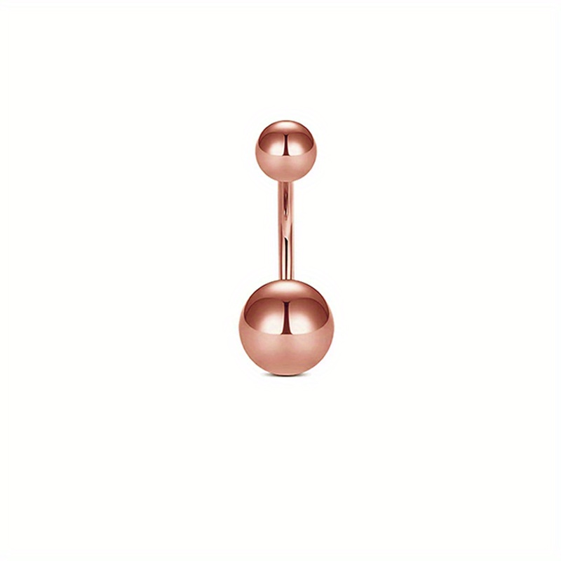 8pc Rose Golden Love Heart Devil's Eye Belly Button Ring Set