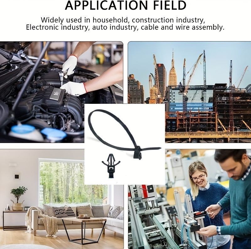 Car Wire Tie Straps Nylon Push Mount Cable Tie Self locking Temu