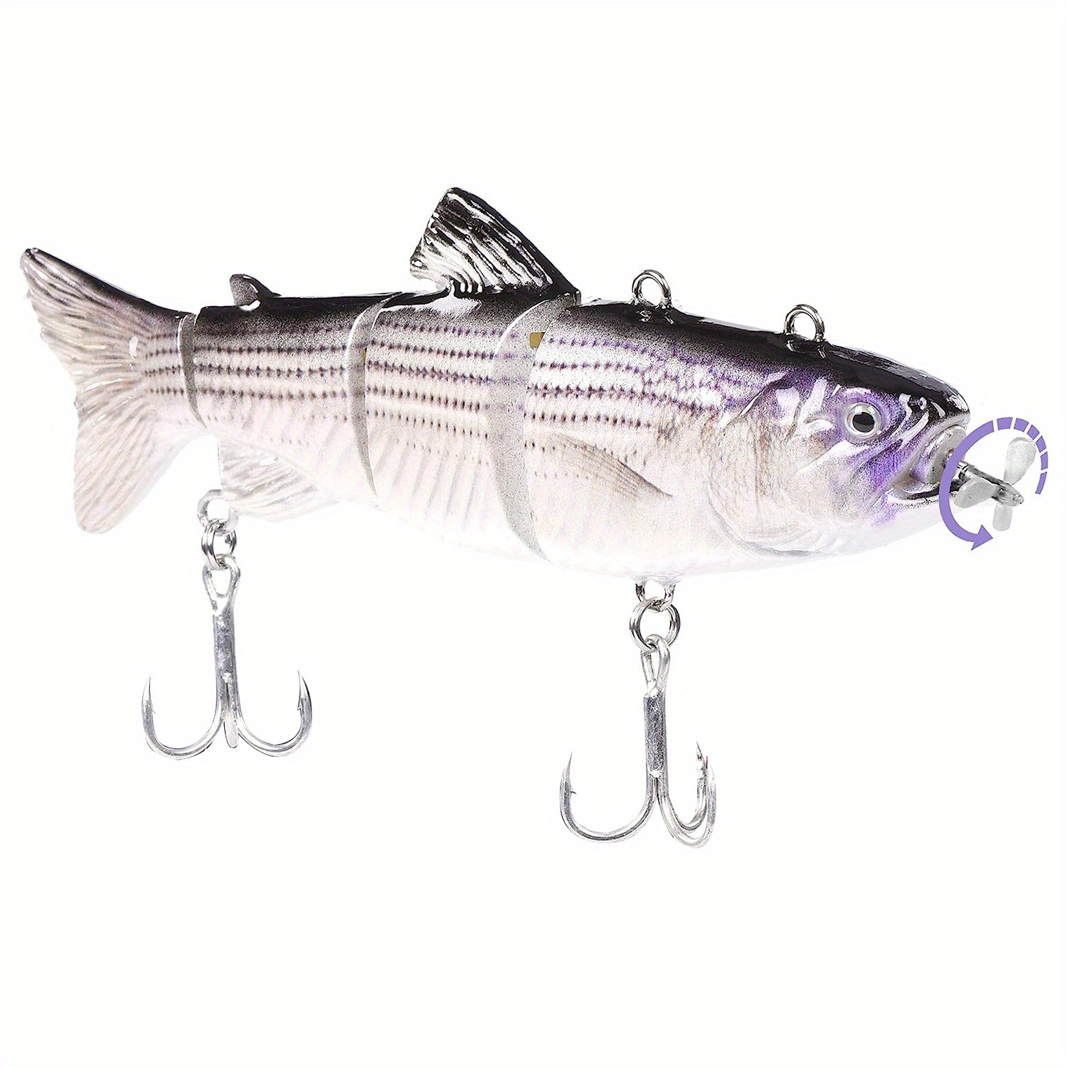  Fishing Lures Electric Lure Swimbait USB Rechargeable