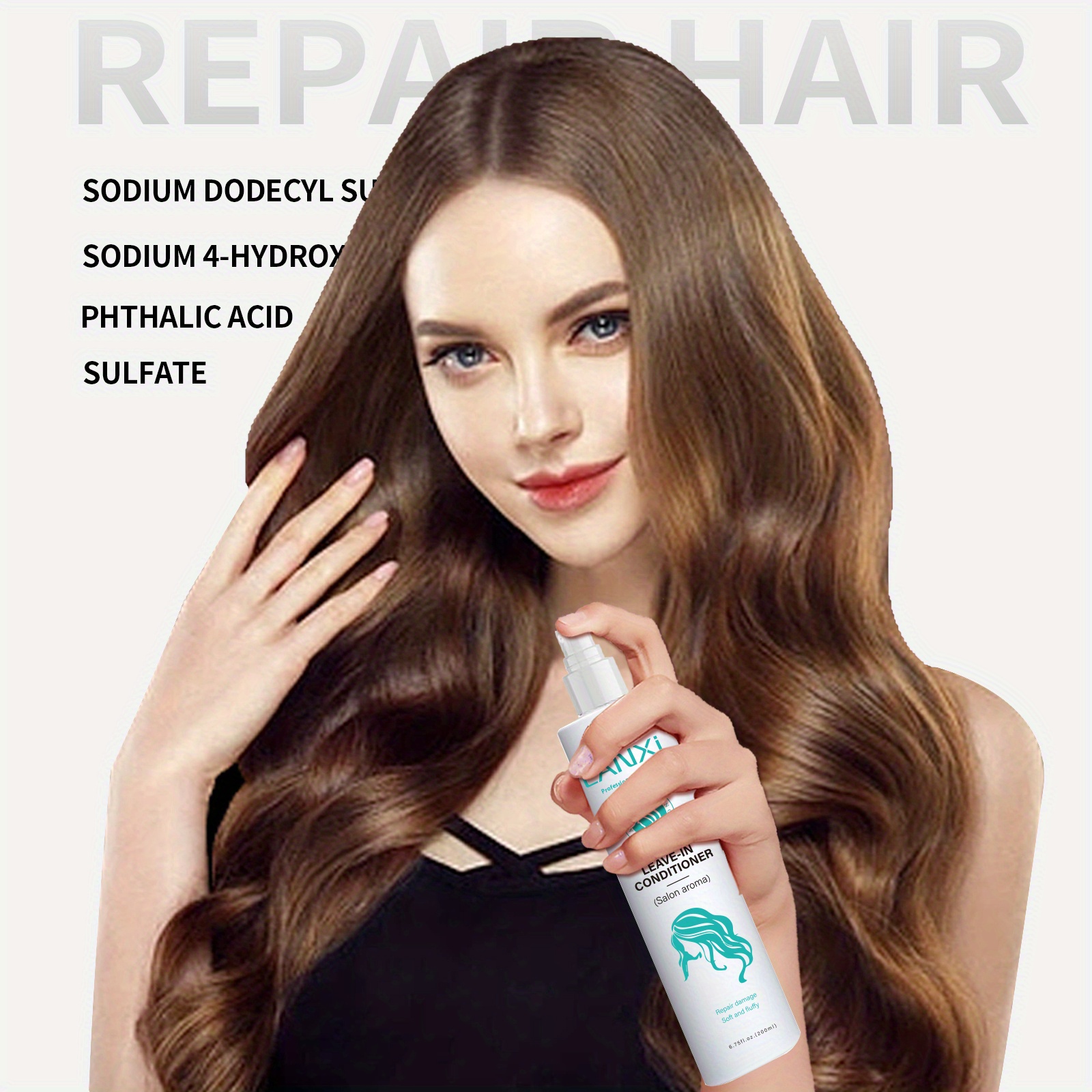 Leave in Conditioner Spray Plant Extracts Anti frizz Temu