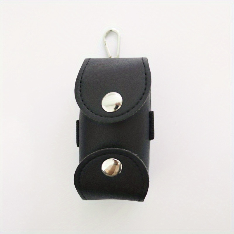 1pc portable mini pu leather golf storage bag waist hanging golf protection bag details 6