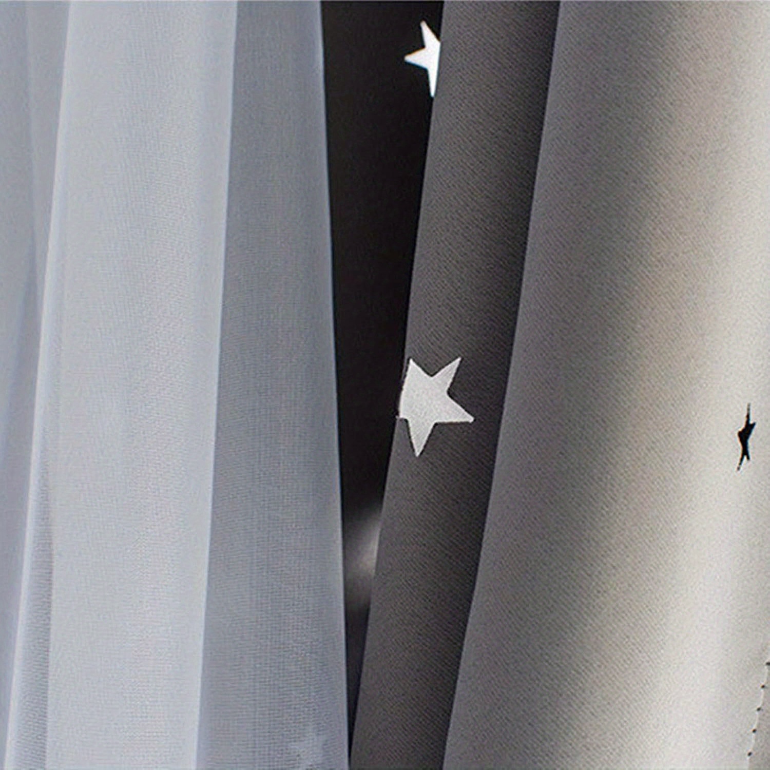 modern hollow star curtains two layer soft and breathable   living room bedroom and study room decor details 0